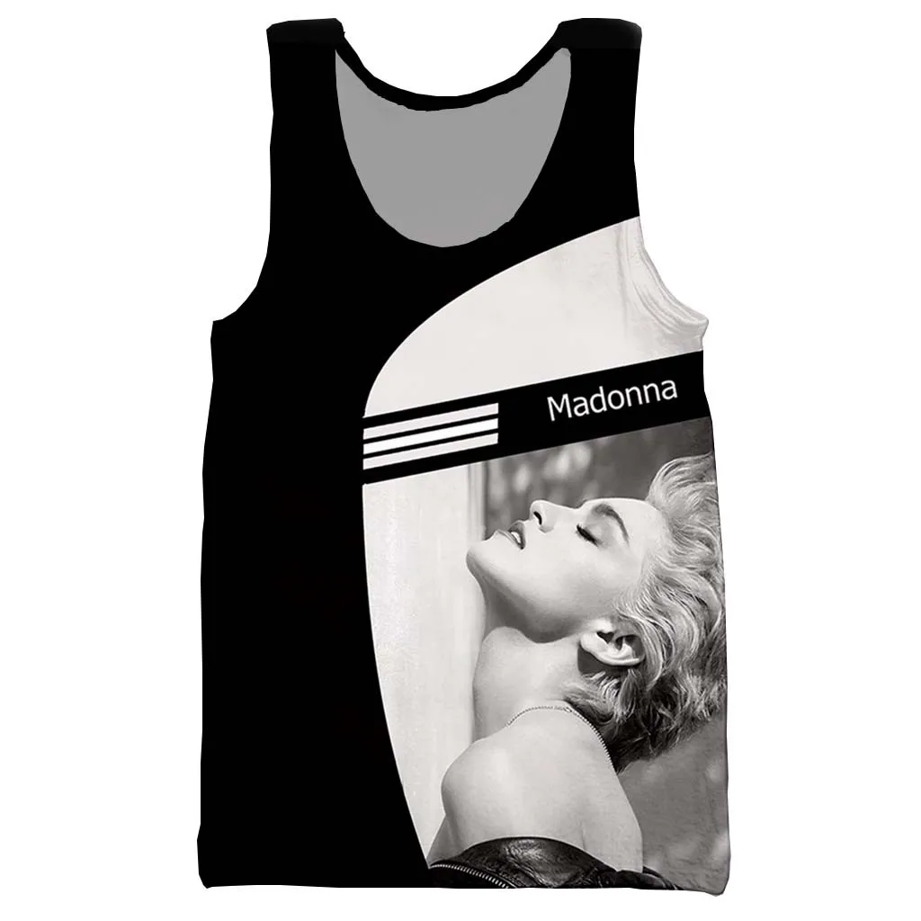Новое поступление популярная звезда Мадонны хип-хоп 3D принт мужская и женская