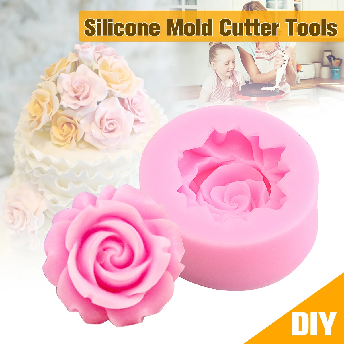 Большая искусственная 3D силиконовая форма для торта украшение помадки шоколада