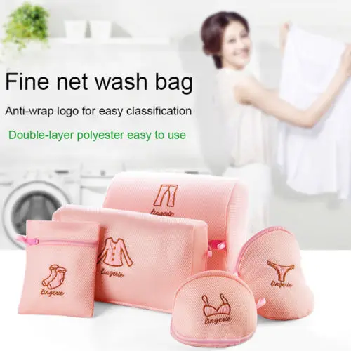 1 шт. Бюстгальтер сумка для стирки белья складные корзины на молнии Сетчатая