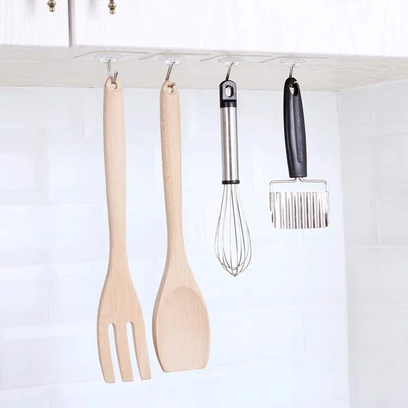 2 шт. стены Дверь Самоклеющиеся бесследовый крюк Кухня одежда вешалка наклеить