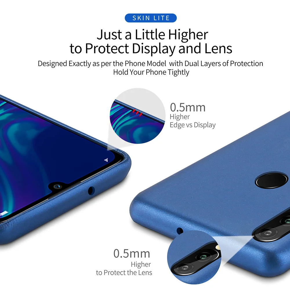 Чехол для huawei P Smart 2019 из мягкой искусственной кожи Funda противоударный защитный