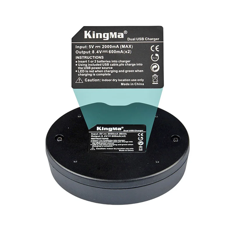 KingMa EN-EL14 EN el14для цифровых аккумуляторов Nikon двойное (двойное) Зарядное устройство