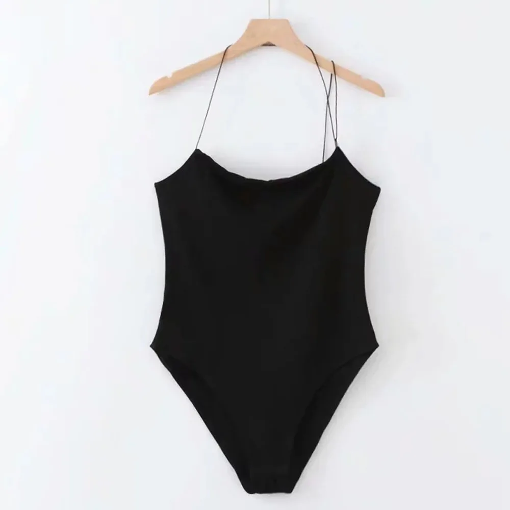 FIRSTTO сексуальный комбинезон с открытой спиной боди сиамское резиновой лентой на