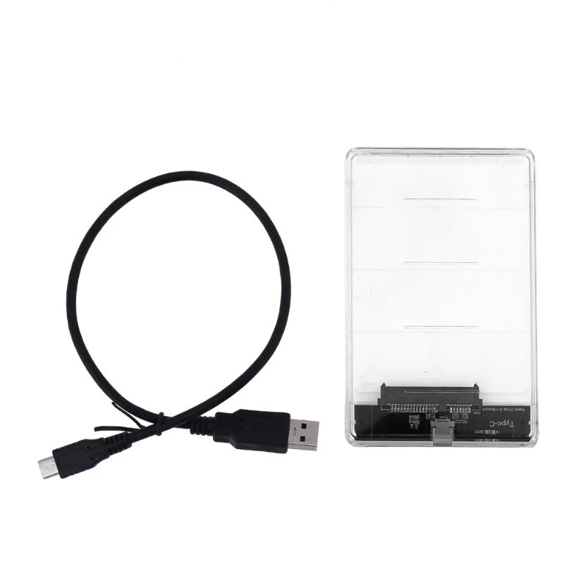 Высокое качество 2 5 дюймов USB 3 0 1 Type C SATA Hd коробка SSD HDD жесткий диск Внешний корпус