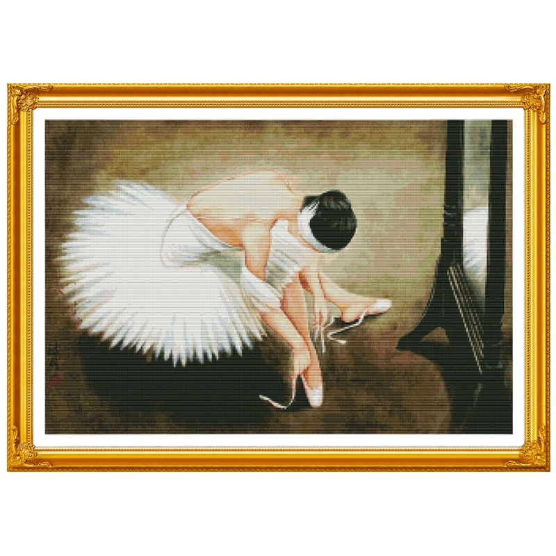 Наборы для вышивки крестиком A ballerina(2) наборы 11CT 14CT оптовая продажа рукоделие | Дом