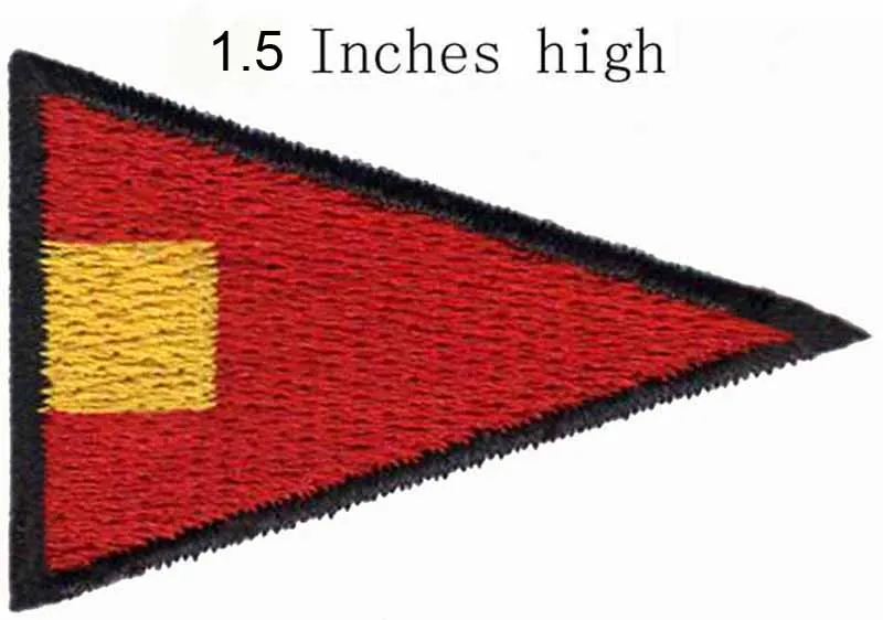 

ICS Pennant Repeat Four Flag 1.5"high embroidery patch for clothes iron/transfers iron on patch/military patches