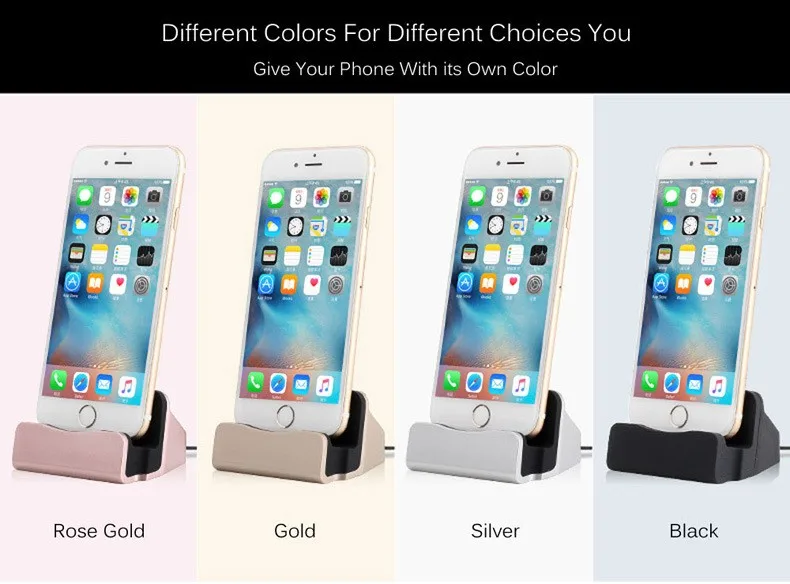Портативное настольное зарядное устройство Usb для IPhone 6 Plus 6s Plus 5 5S 5c, зарядная док-станция, подставка для синхронизации, держатель Cargador Carregador