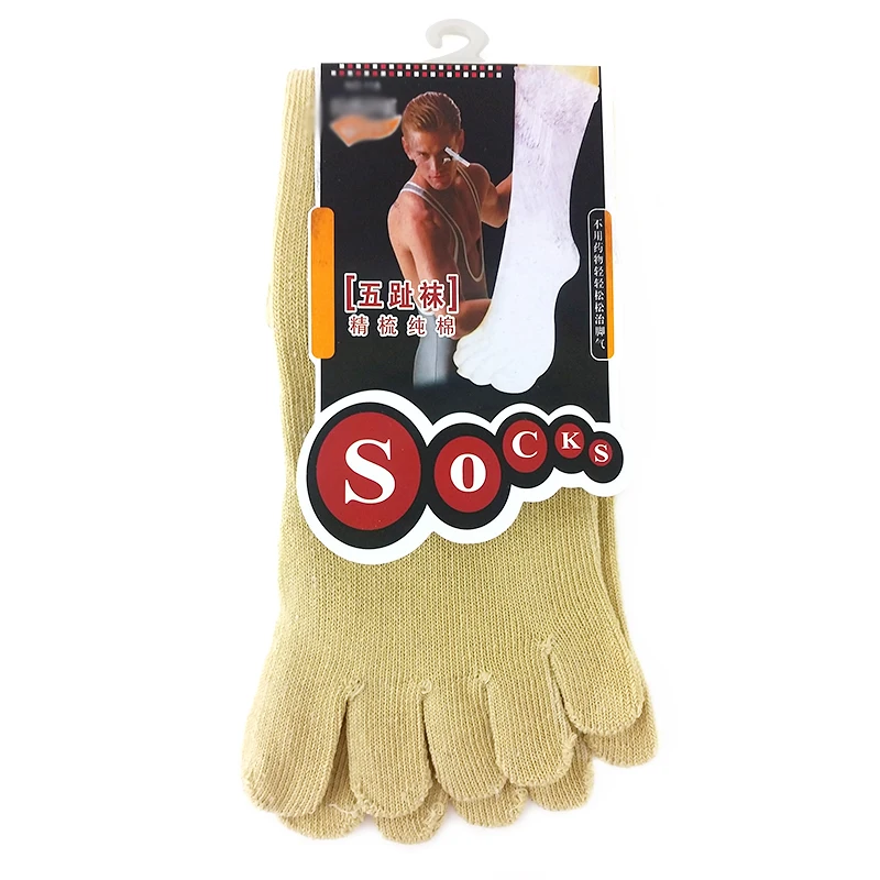 Модные 1 пара мужские носки с пальчиками пять пальцев хлопок полиэстер мягкие