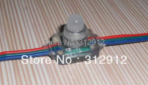 Вход WS2811 12 В постоянного тока узел пикселя 100 шт. струны Тип литья под давлением |