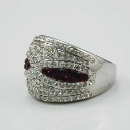 Fashion lady wholesale 316L stainless steel crystal ring mask rings for girl | Украшения и аксессуары