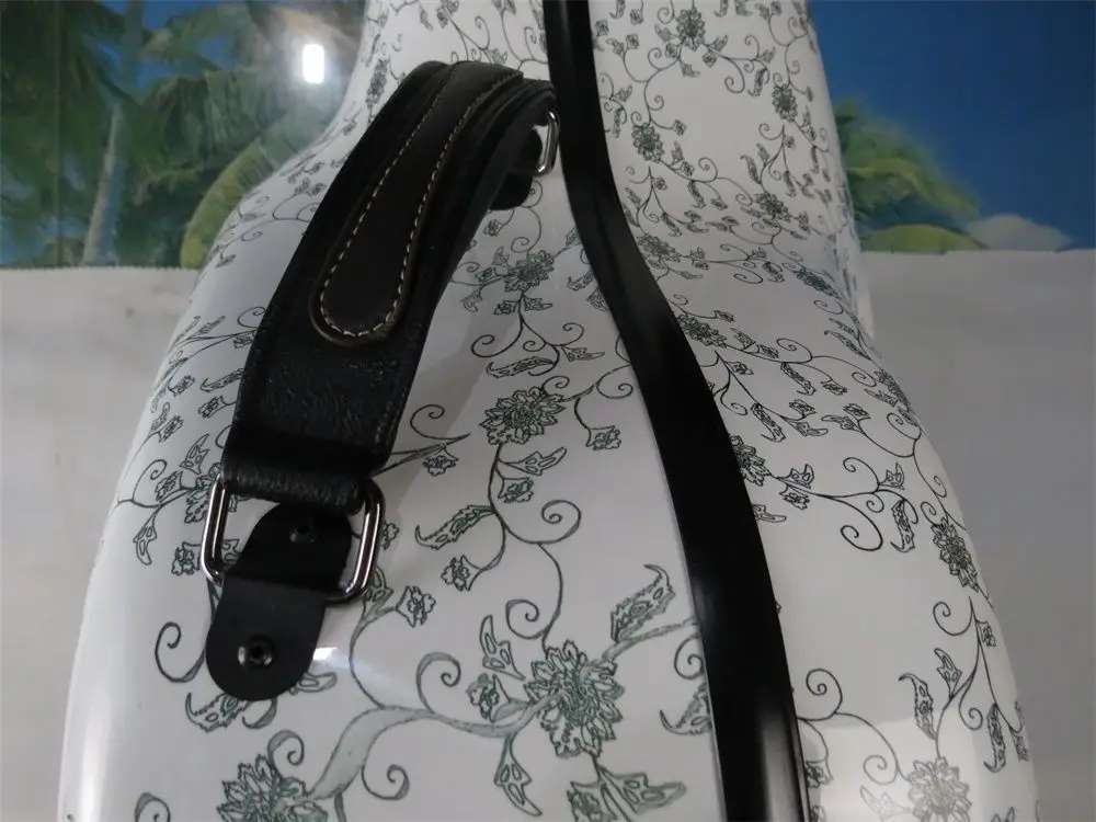 

Hard flower drawing carbon fiber composite material cello case 4/4