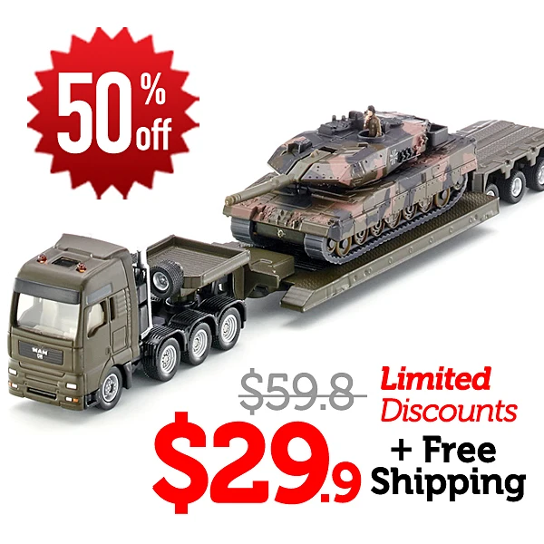 Siku 1872 земляные с бак тяжелый тягач баком металлического сплава модель автомобиля