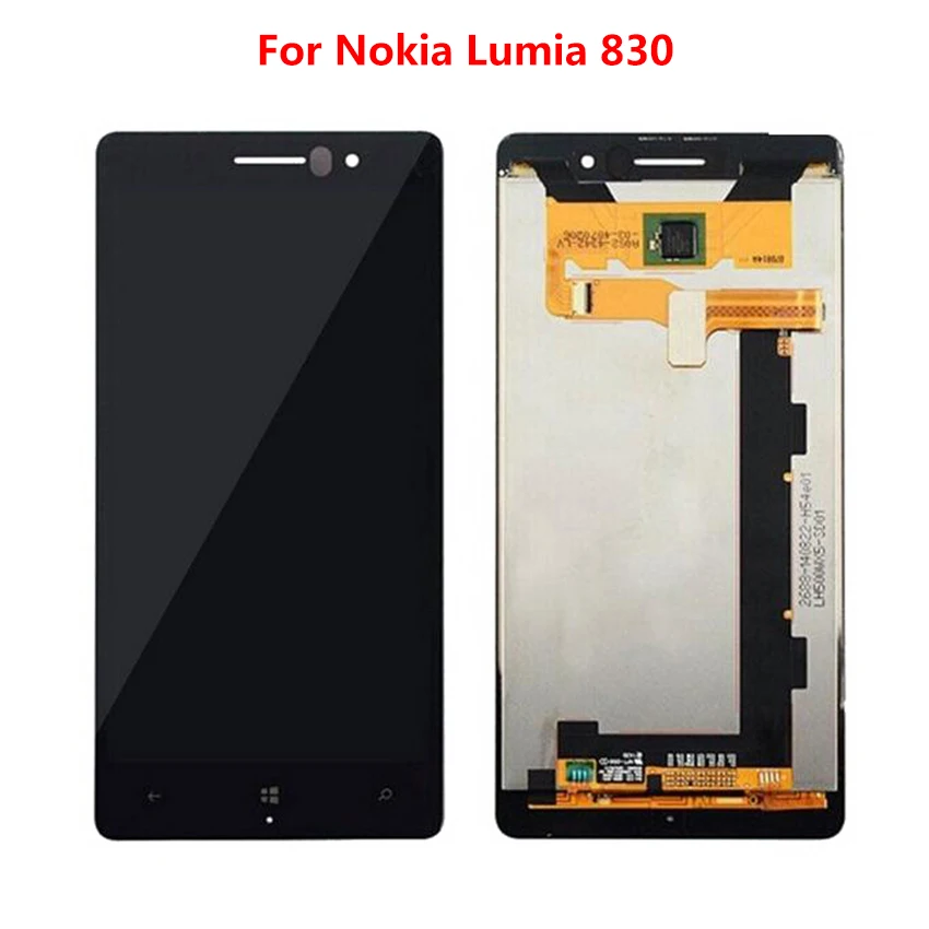 ЖК дисплей с сенсорным экраном и дигитайзером в сборе для Nokia Lumia 830 запасная часть
