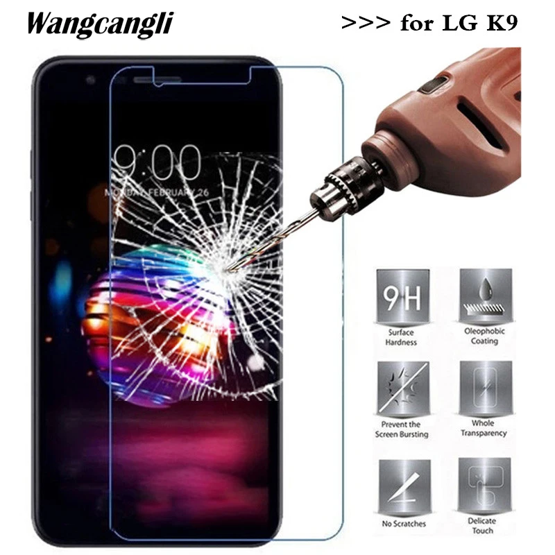 Wangcangli 2.5D Закаленное стекло для LG K9 защита экрана 9H защитная пленка анти осеннее