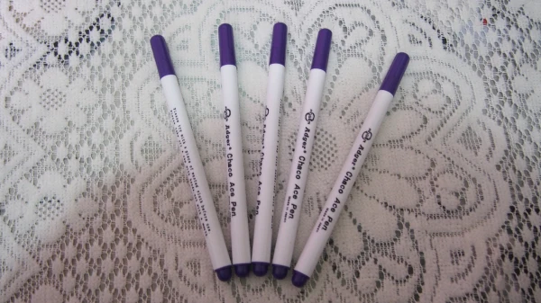 12 шт./лот фиолетовый цвет стираемая ручка сделай сам чернила маркеры ткань маркер