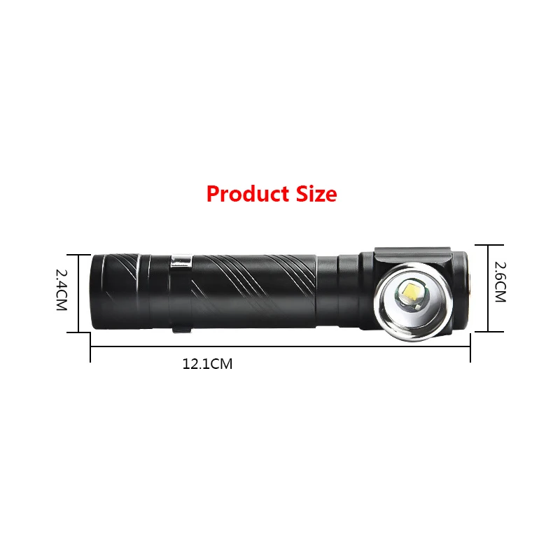 Usb фонарик xml t6 встроенный 18650 Аккумулятор Открытый Кемпинг Рыбалка Приключения