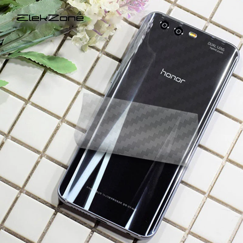 5 шт./лот для Huawei Honor 10 9 8 3D углеродное волокно защитная задняя крышка 6X 7X 7C полное