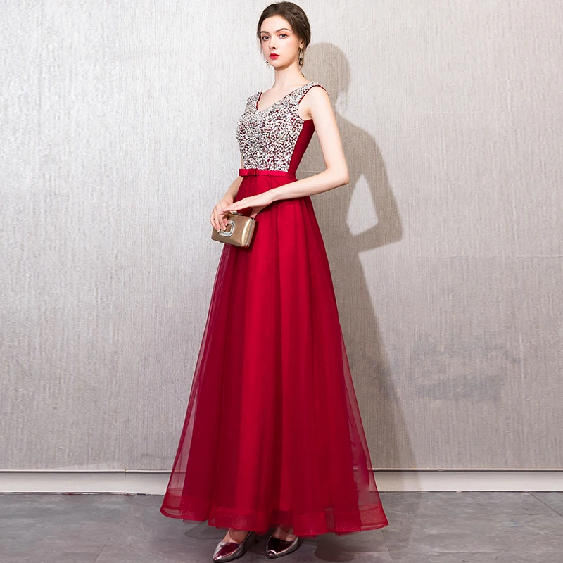 Ladybeauty 2018 сексуальное длинное вечернее платье без рукавов женское для невесты