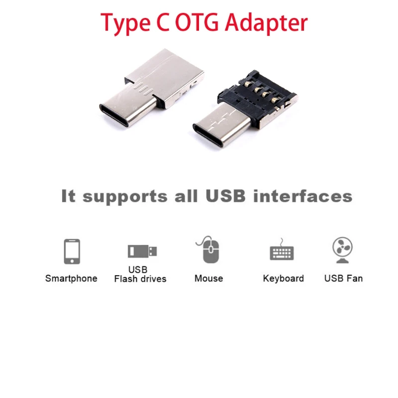 Переходник с Type C на USB OTG для флеш накопителя S8 note 8 телефона Android|Переходники и