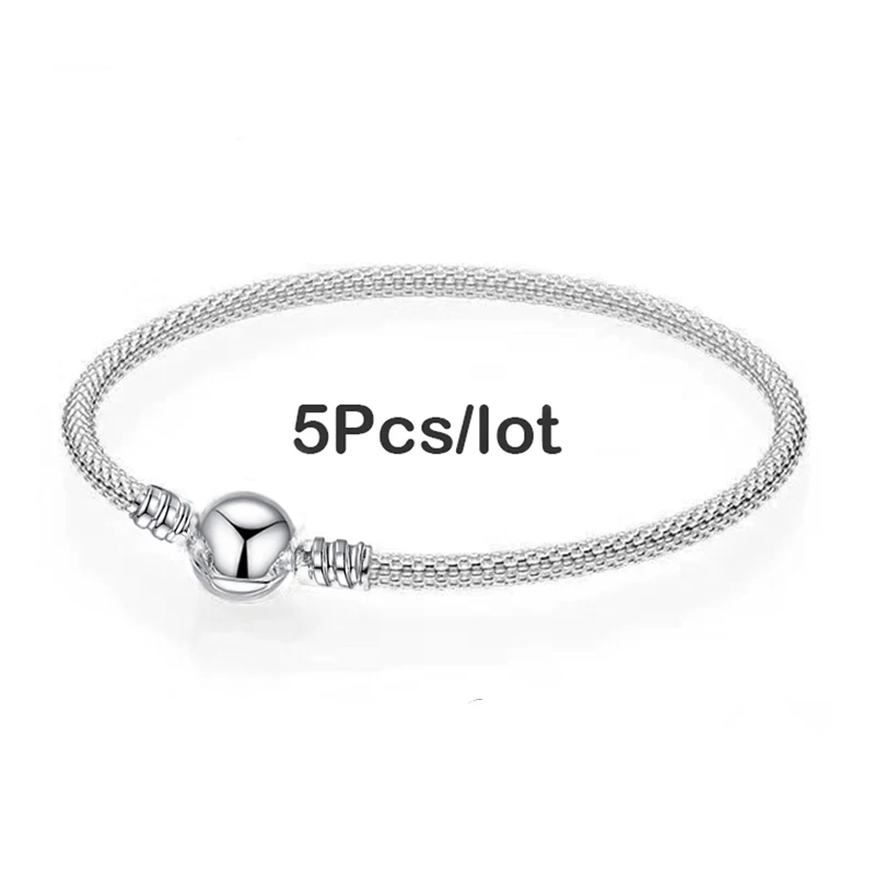 BAOPON 5 шт./партия Pulseira серебряный шарм браслеты и браслеты Femme в форме сердца простая цепочка тонкий браслет и браслет женские ювелирные изделия