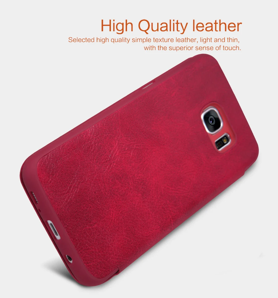 Nillkin цинь серии luxury flip leather case for samsung galaxy s7 edge g935 g935f роскошный классический кожаный