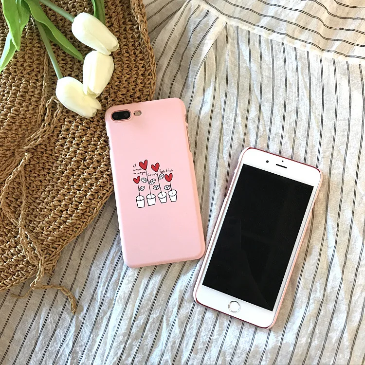 Модный розовый чехол для iPhone X XR XS Max 6 S 7 8 Plus Жесткий ПК задней панели | Мобильные