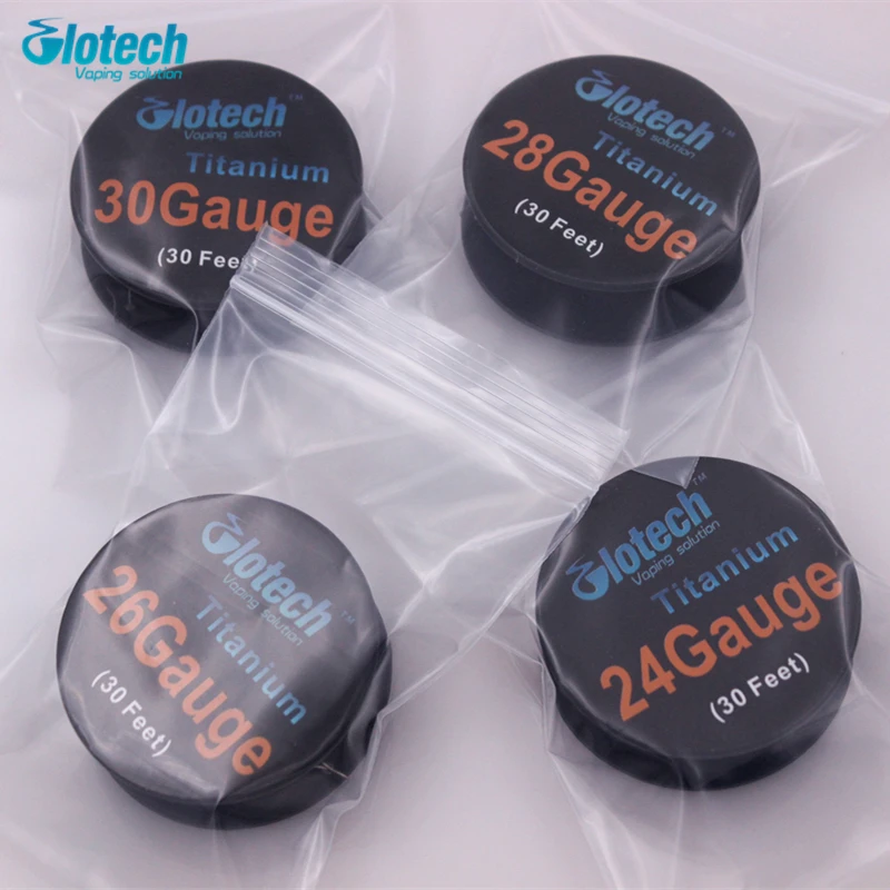 Glotech 5 рулонов * 10 м/рулон титана провода отопления для электронного кальяна RDA RBA