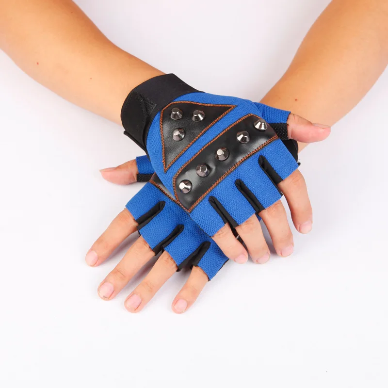Модные спортивные перчатки для упражнений мужчин и женщин варежки без пальцев