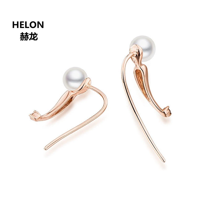 

100% Natural Diamonds Stud Earrings for Women Solid 18k Rose Gold Engagement Wedding Earrings Fine Jewelry Gift