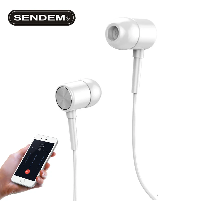 Sendem V5 Спорт бас музыки наушники стерео эффект Проводная гарнитура с микрофоном в