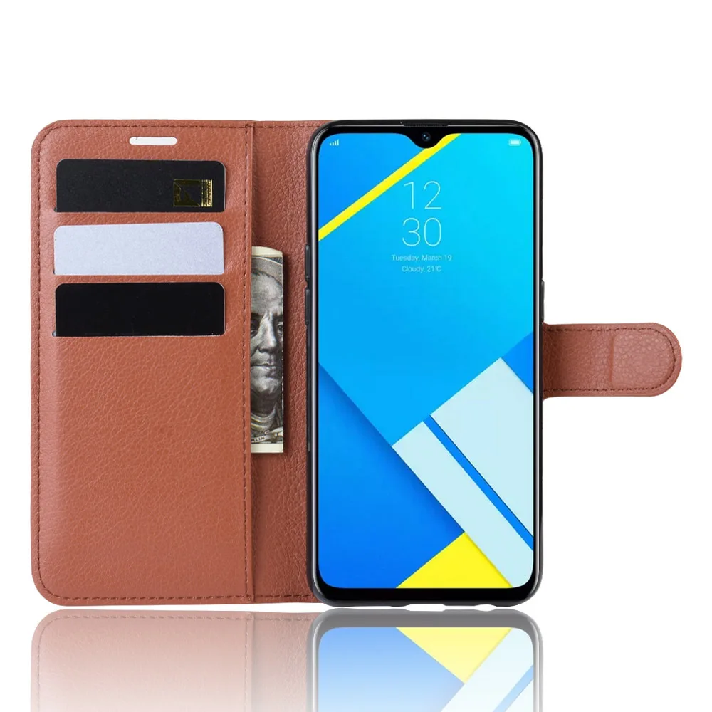 Для OPPO A1K CPH1923 откидной Бумажник кожаный карман для карты Стенд чехол для телефона для OPPO Realme C2 стиль книги полный противоударный чехол
