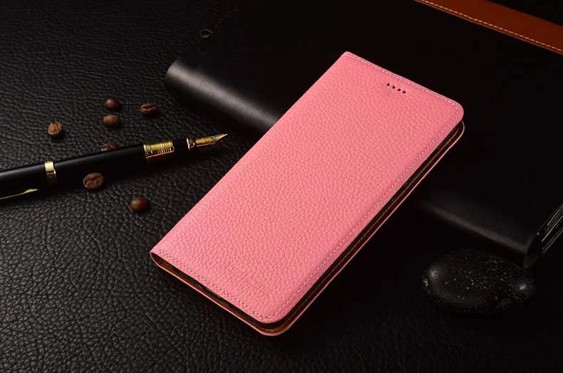 Для Xiaomi Redmi 5 Plus чехол KEZiHOME личи Натуральная кожа флип Стенд кожаный чехол Капа для Xiaomi Redmi 5 Plus 5,99 ''чехол s