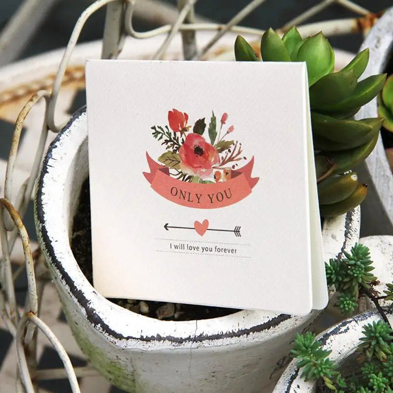

20 Pcs/set Creative THANK YOU Card Valentine's Day Card Mini Birthday Greeting Card Lover Gift Card