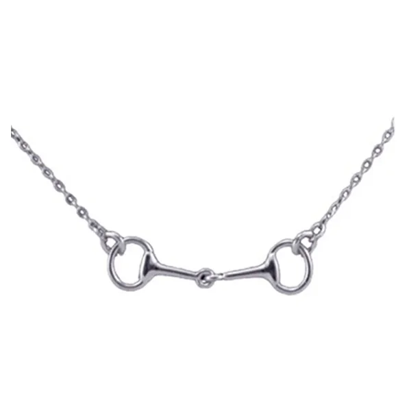 

2016 factory direct selling shinny silver jewelry,high polish Guarantee 925 sterling silver snaffle bit pendant necklace