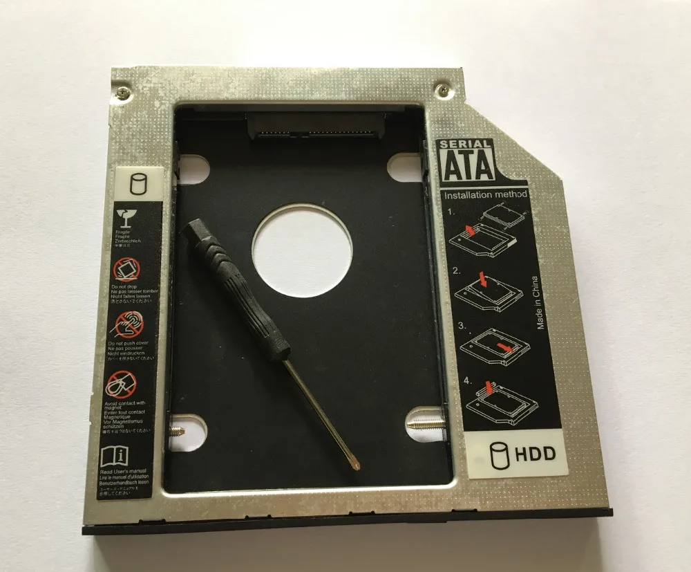WZSM новый 9 5 мм SATA 2nd SSD HDD Caddy для MSI GE62VR GT72VR GE72VR GP72VR GL62 GL72 6QD MS 1796 GP62 6QF жесткий диск