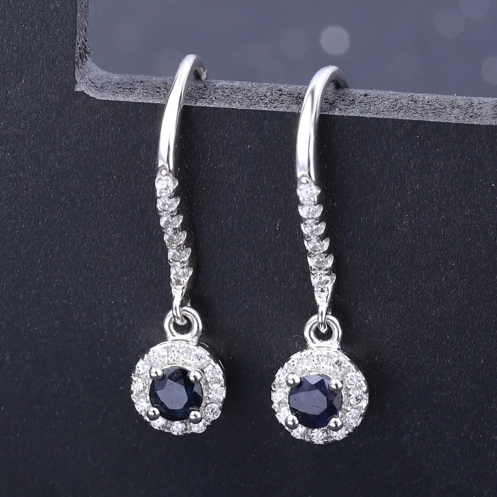 Женские Балетные серьги GEM'S серьги-подвески из серебра 925 пробы с натуральным
