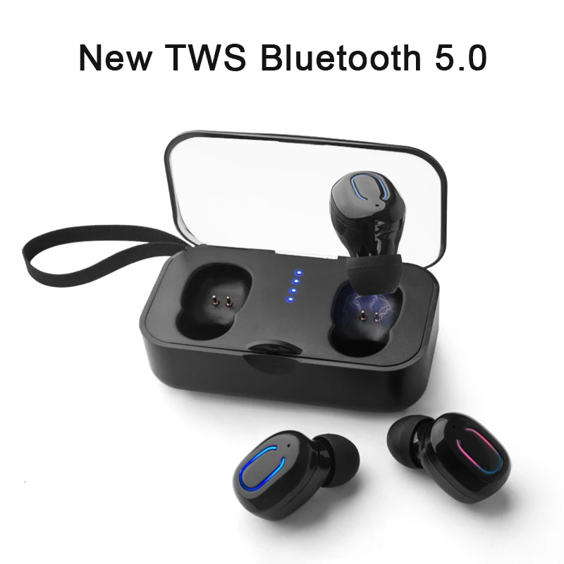 TWS V5.0 Bluetooth-наушники Стереонаушники с басами Беспроводные наушники-вкладыши