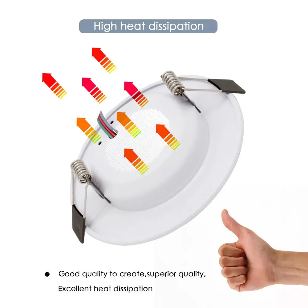 Rgb LED-светильник 5 Вт на высоком каблуке 11 см, 10W 12cm левый и правый Управление тусклый круглый светильник утопленный светильник Красочные вечерние бар AC110V 220V 230V точечное освещение