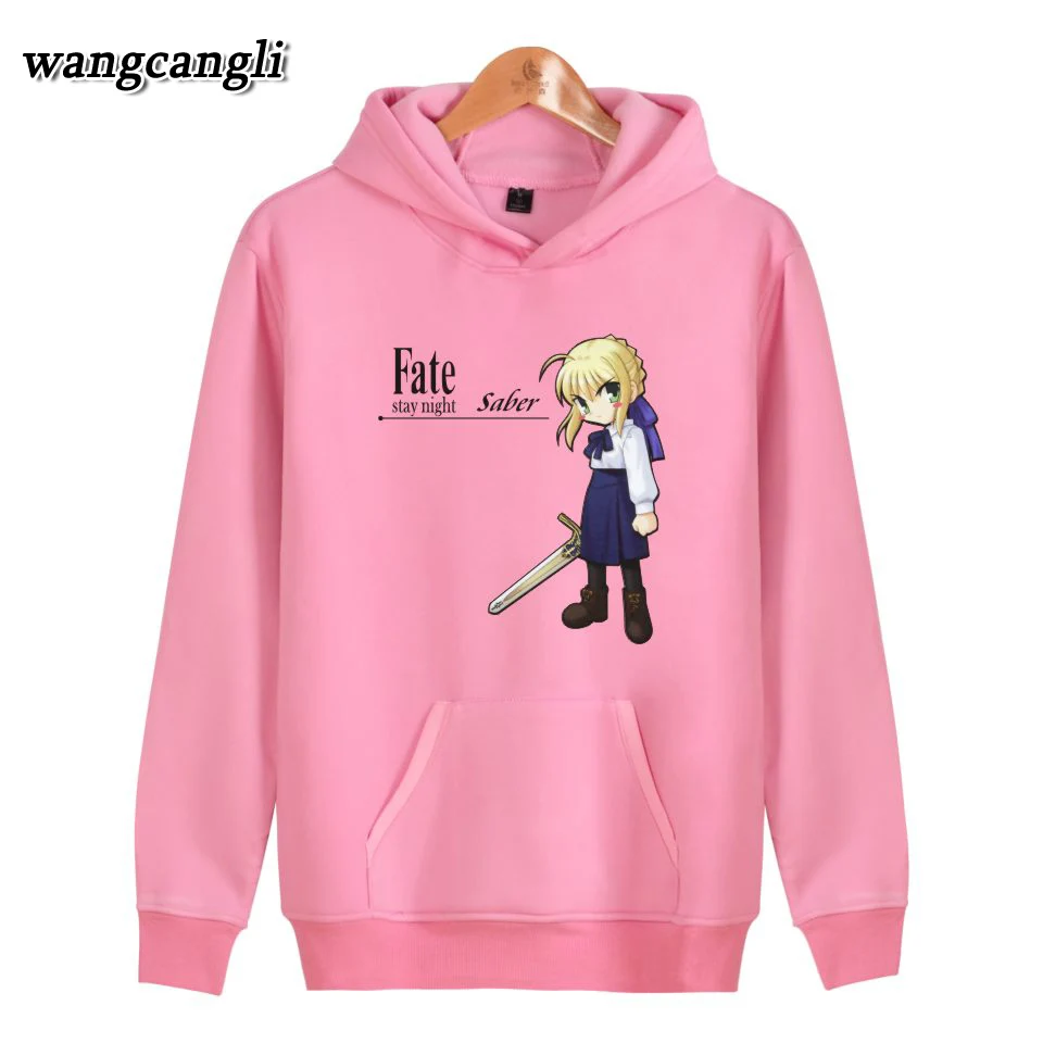 Игры Fate Stay Night худи с рисункос сабли Толстовка для мужчин/Женская мода Harajuku