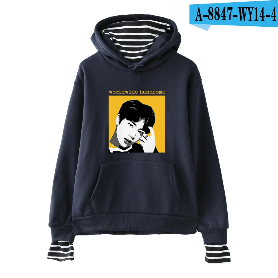 navy blue Aikooki вентиляторы Kpop Модная хлопковая толстовка с капюшоном Dragon Ball Harajuku Для женщин Для мужчин Толстовка с капюшоном в стиле хип-хоп одежда для девочек куртка женская kpop пуловер - Цвет: navy blue