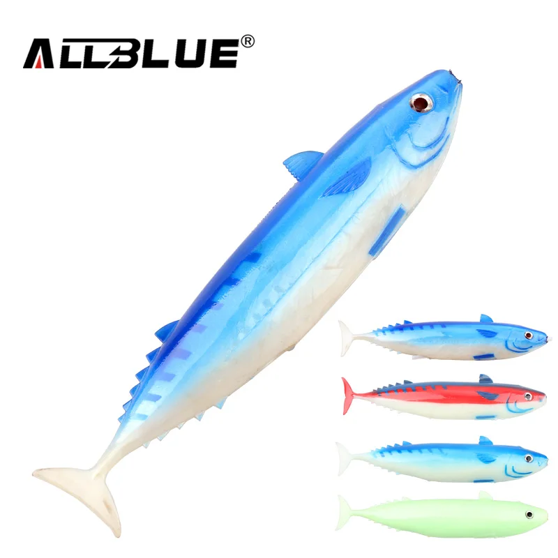 ALLBLUE приманка для ловли тунца с лодки 21 см 135 г светящаяся испанская скумбрия