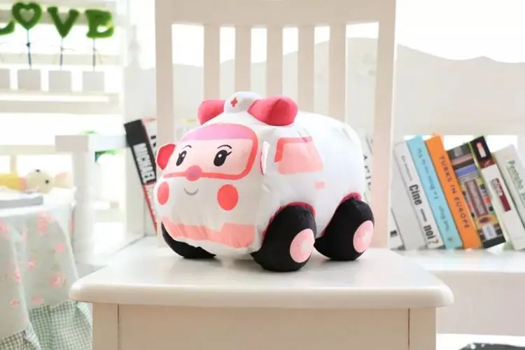 Игрушечный мини автомобиль плюшевая кукла модель машины скорой помощи для детей
