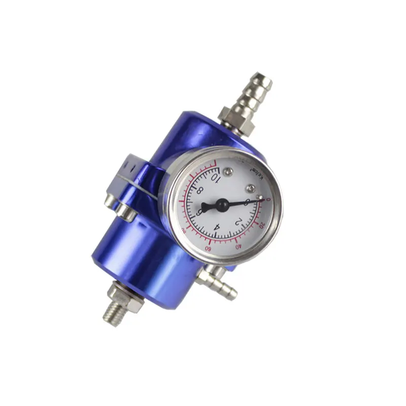 Blue RASTP Универсальный JDM Регулируемый FPR регулятор давления топлива 0-140 PSI Манометр газовый шланг комплект для Ford Mustang 01-04 RS-FRG001 - Цвет: Blue