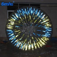 ZB02 BENAO New 26m 10mm China Hot Sale PVC Or TPU Shining Land Zorb Ball Soccer With Repair Kit