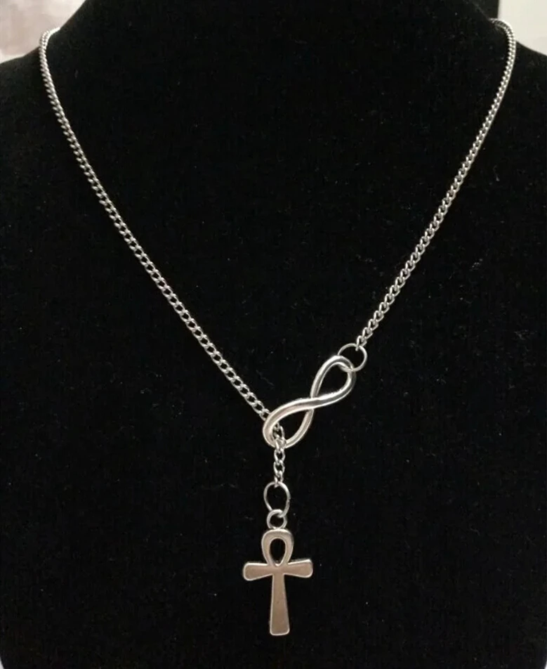 1 шт./лот высокое качество бесконечный Ankh крест подвеска ожерелье сделай сам