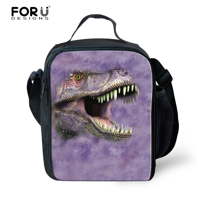 FORUDESIGNS Dinosaur Print Portable Lunch Bag Thermal Insulated Snack Box Carry Tote Storage Travel Picnic Food Pouch | Багаж и сумки