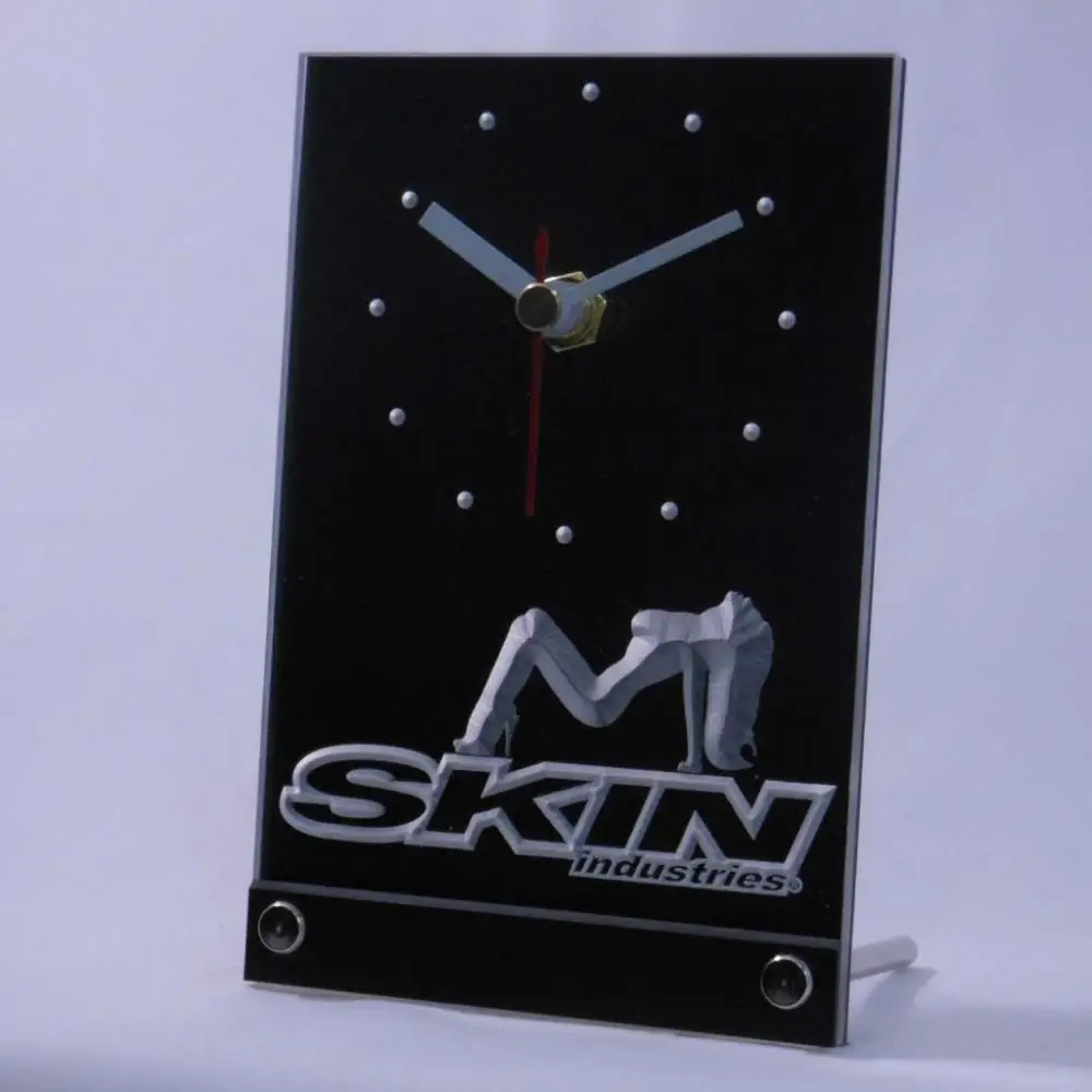 Настольные 3D светодиодные часы tnc0208 Skin Industries | Дом и сад