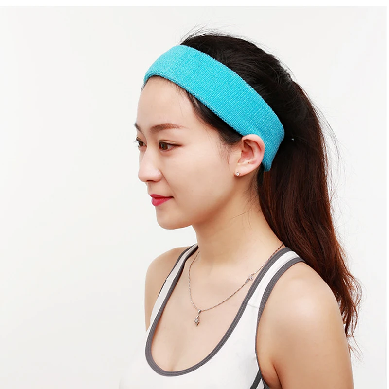 Дышащая повязка на голову поглощающая пот эластичная унисекс для йоги бега