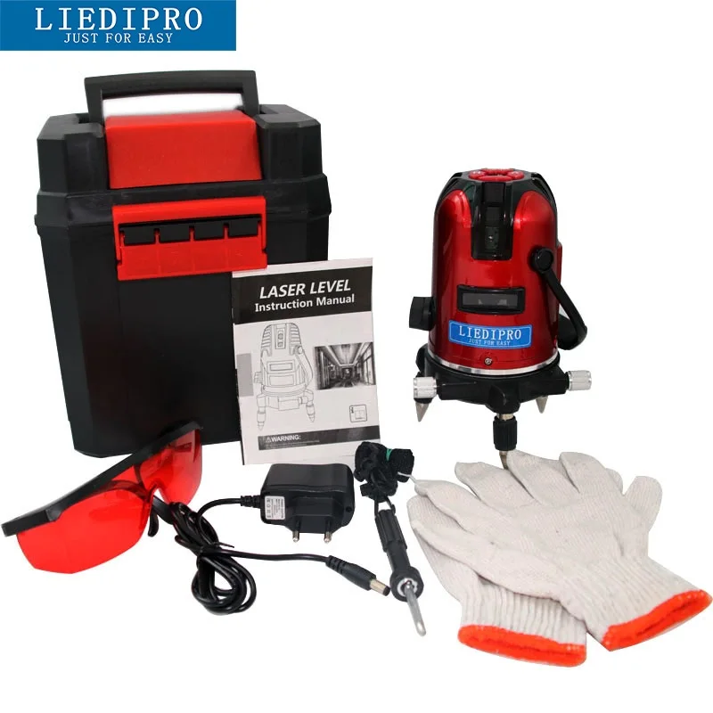 3D лазерный уровень инструменты красный луч линия лазер 360 Поворотный крест