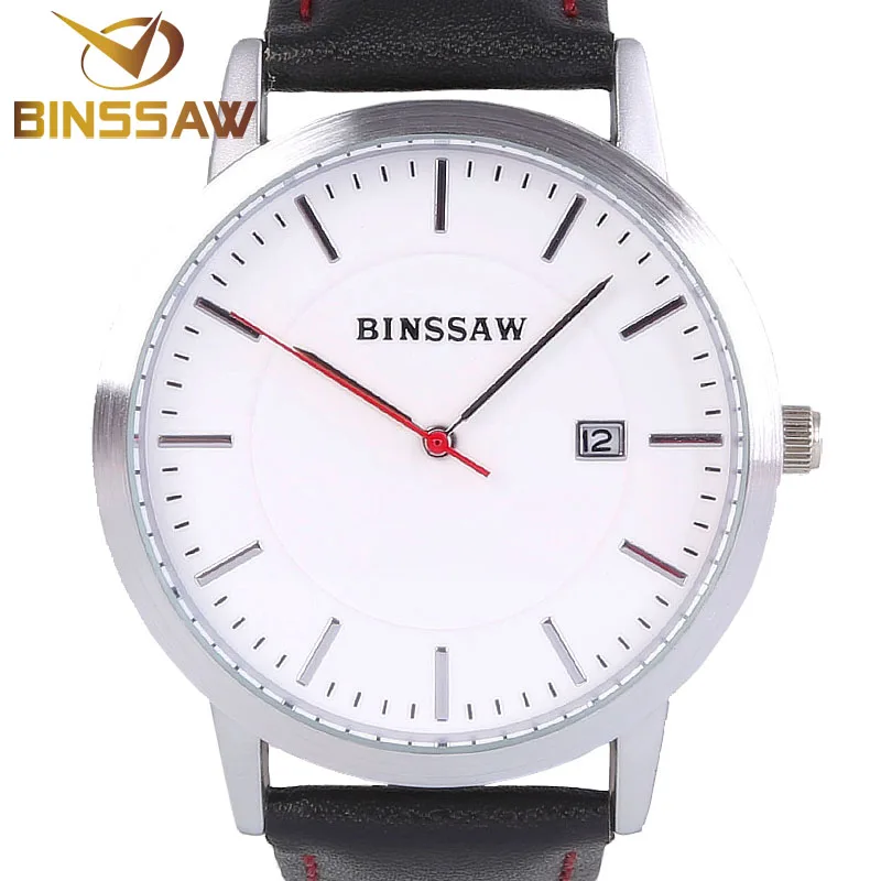 BINSSAW Новые мужские модные кварцевые роскошные брендовые наручные часы